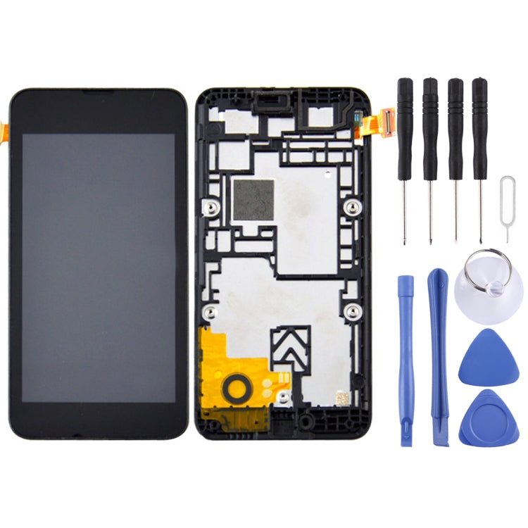 LCD Screen and Digitizer Full Assembly with Frame for Nokia Lumia 530, For Nokia Lumia 530 TFT - ORIWHIZ