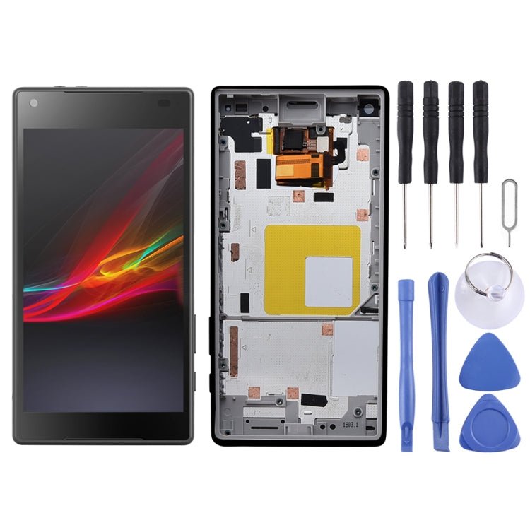 LCD Screen and Digitizer Full Assembly with Frame for Sony Xperia Z5 Compact / E5803 / E5823 / Z5 mini, For Xperia Z5 Compact OEM, Xperia Z5 Compact, Xperia Z5 Compact (Yellow) - ORIWHIZ