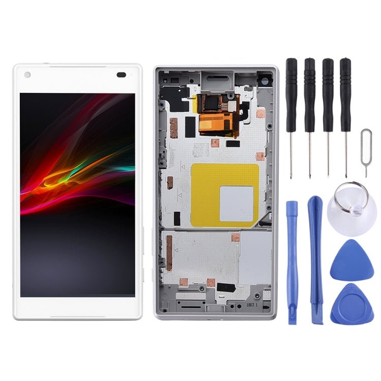LCD Screen and Digitizer Full Assembly with Frame for Sony Xperia Z5 Compact / E5803 / E5823 / Z5 mini, For Xperia Z5 Compact OEM, Xperia Z5 Compact, Xperia Z5 Compact (Yellow) - ORIWHIZ