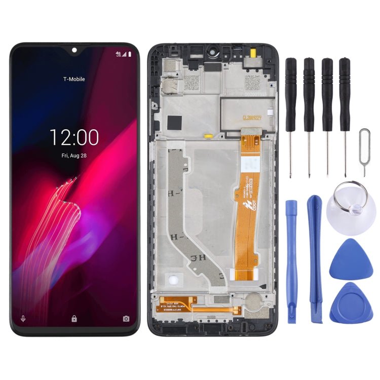 LCD Screen and Digitizer Full Assembly with Frame For T - Mobile Revvl 4+ 5062 506W 5062Z, For T - Mobile Revvl 4+ 5062(with Frame) - ORIWHIZ