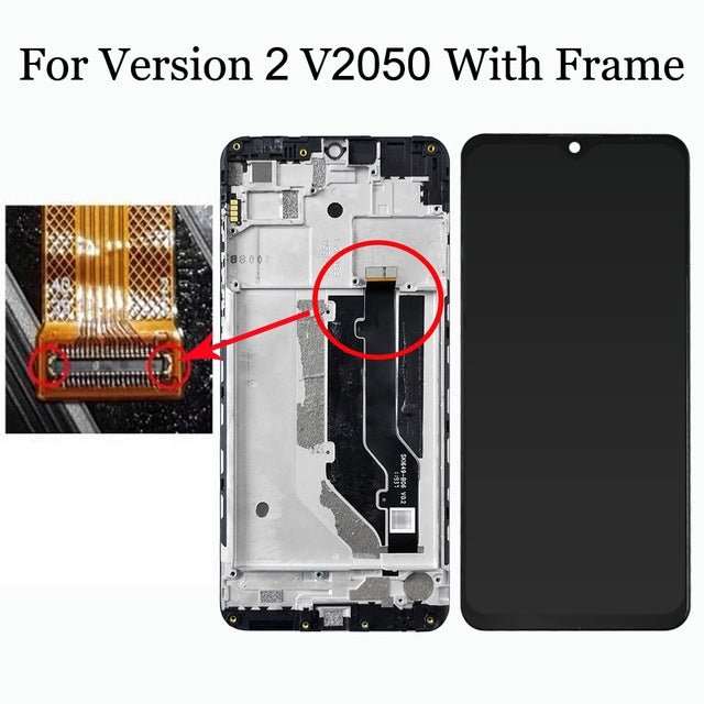 LCD Screen and Digitizer Full Assembly with Frame For ZTE 20 Smart V2050, For ZTE 20 Smart V2050 - ORIWHIZ