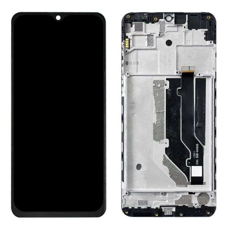 LCD Screen and Digitizer Full Assembly with Frame for ZTE Blade 20 Smart / V1050, For ZTE Blade 20 Smart - ORIWHIZ
