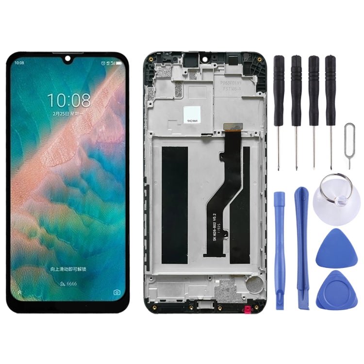 LCD Screen and Digitizer Full Assembly with Frame for ZTE Blade V10 Vita, For ZTE Blade V10 Vita - ORIWHIZ
