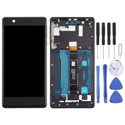 LCD Screen and Digitizer Full Assembly with Frame & Side Keys for Nokia 3 TA - 1032, For Nokia 3 - ORIWHIZ