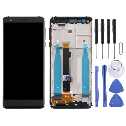 LCD Screen and Digitizer Full Assembly with Frame & Side Keys for Nokia 3.1 TA - 1049 TA - 1057 TA - 1063 TA - 1070, For Nokia 3.1 - ORIWHIZ