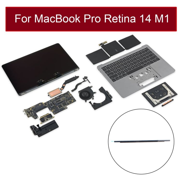 LCD Screen Display Front Bezel Logo Cover for MacBook Pro 14 inch M1 A2442 EMC3650 2021, A2442 - ORIWHIZ