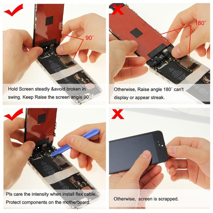 LCD Screen for iPhone 7, For iPhone 7, i7 Black - ORIWHIZ