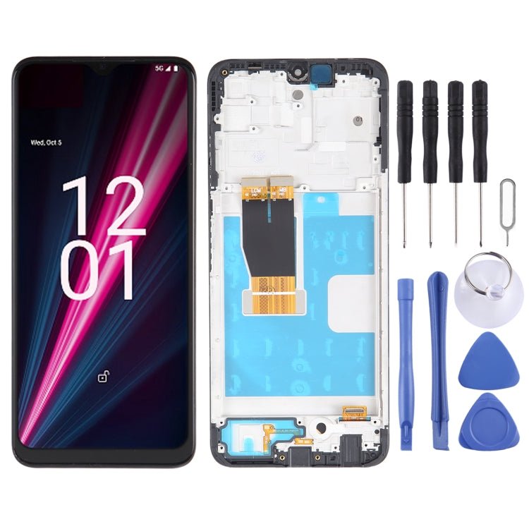 LCD Screen For T - Mobile Revvl 6 Pro Digitizer Full Assembly with Frame, For T - Mobile Revvl 6 Pro - ORIWHIZ