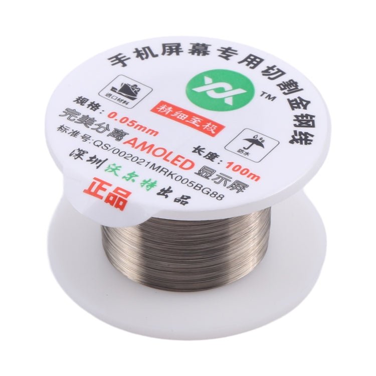 LCD Screen Separation Diamond Wire, 0.025mm x 100m OLED, 0.05mm x 100m AMOLED - ORIWHIZ