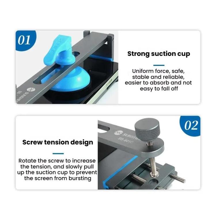 LCD Screen Separator Free Heating Mobile Phone Screen Quick Removal Clamping Fixture Repair Tool, SUNSHINE SS - 601G - ORIWHIZ