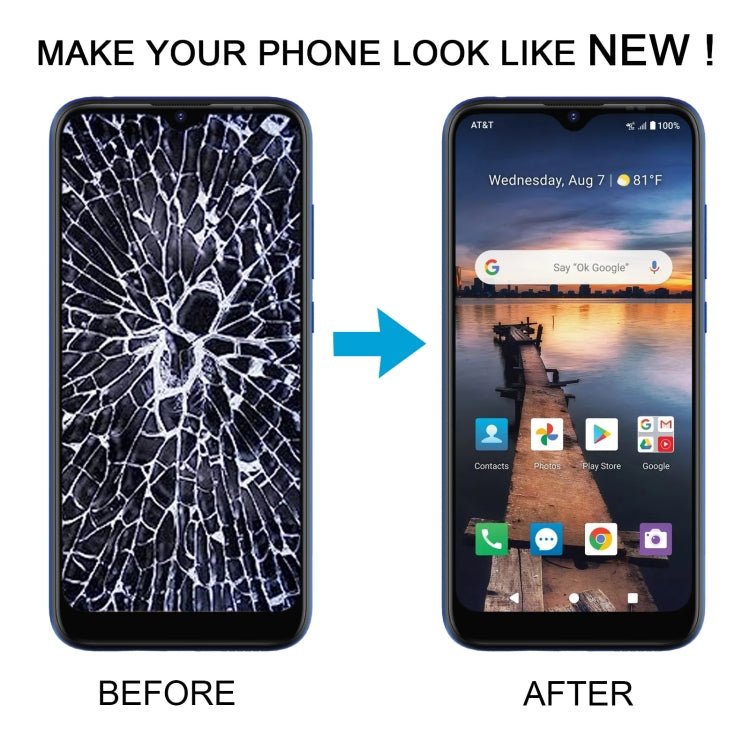LCD Screen With Digitizer Full Assembly, For AT&T Maestro Plus V350U, For AT&T Fusion 5G - ORIWHIZ