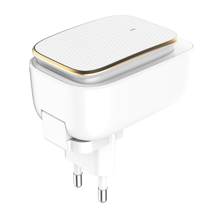 LDNIO A3305 3.4A 3 USB Interfaces Travel Charger Mobile Phone Charger, Support Touch LED Night Light, EU Plug,, Type - C / USB - C, Micro USB, 8 Pin - ORIWHIZ