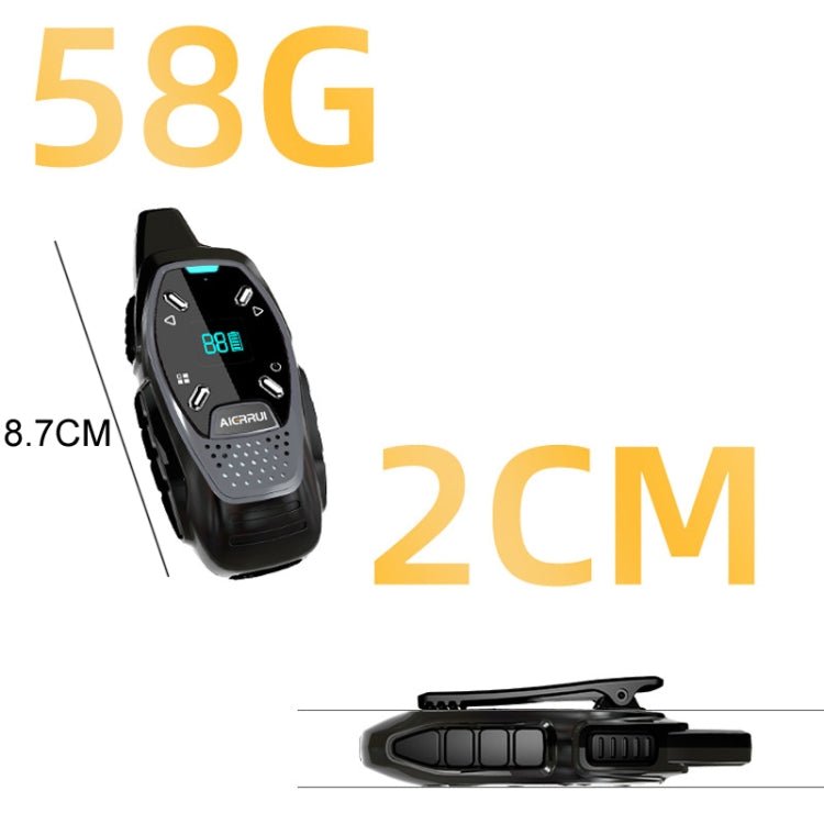 LED Display USB Charging Wireless Handheld Small Mini Walkie Talkie, A13 (Red), A13 (Green), A13 (Blue), A13 (Black), A13 (White), A13 (Grey) - ORIWHIZConsumer ElectronicsHandheld Walkie TalkieWalkie Talkie