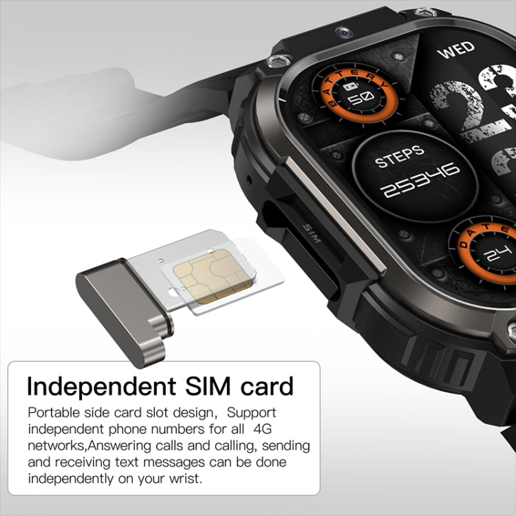 LEMFO DM63 2.13 inch AMOLED Square Screen Smart Watch Android 8.1, 2GB+16GB - ORIWHIZ