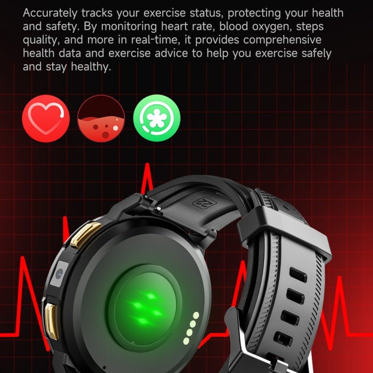 LEMFO Z1 1.43 inch AMOLED Screen Smart Watch, 4G Network Android 8.1, 4GB+64GB, Eurasian Version, 4GB+64GB - ORIWHIZ