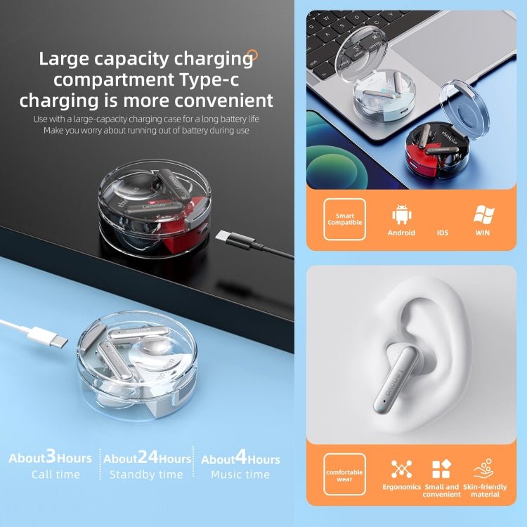 Lenovo LP10 TWS Wireless Bluetooth 5.2 Noise Reduction Earphone with Mic - ORIWHIZ