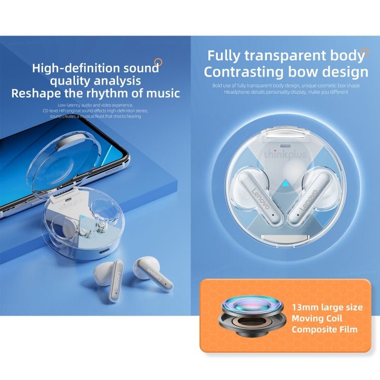 Lenovo LP10 TWS Wireless Bluetooth 5.2 Noise Reduction Earphone with Mic - ORIWHIZ