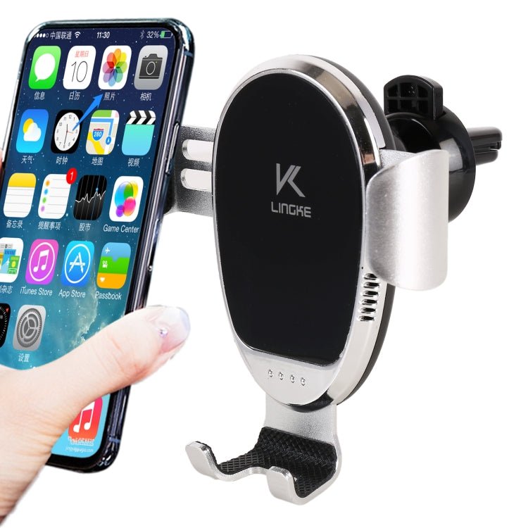 LINGKE Car Air Outlet Snap - in Gravity Mobile Phone Holder, Air Outlet Phone Holder - ORIWHIZ