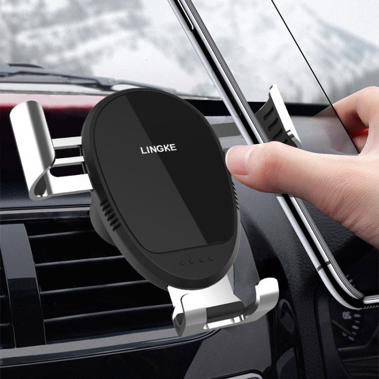 LINGKE Car Air Outlet Snap - in Gravity Mobile Phone Holder, Air Outlet Phone Holder - ORIWHIZ