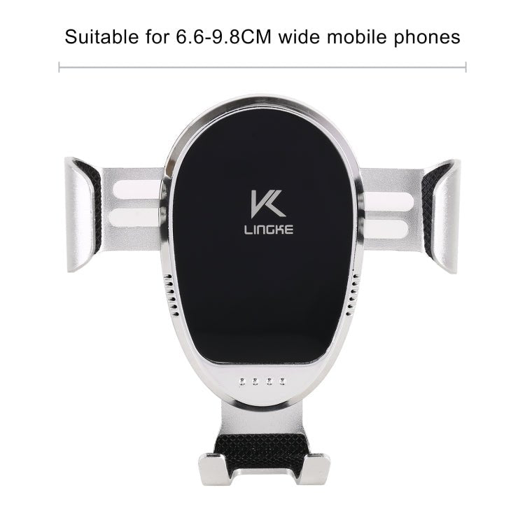 LINGKE Car Air Outlet Snap - in Gravity Mobile Phone Holder, Air Outlet Phone Holder - ORIWHIZ