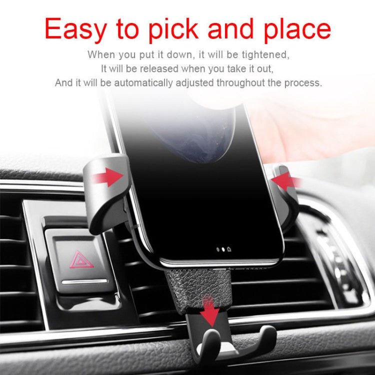 Litchi Texture Gravity Car Mount Phone Holder, Litchi Texture(Black), Litchi Texture(White) - ORIWHIZ