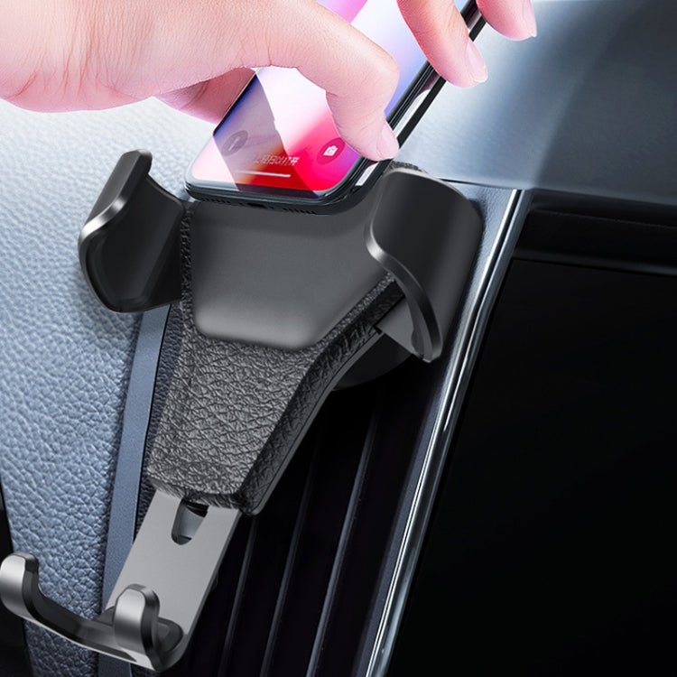 Litchi Texture Gravity Car Mount Phone Holder, Litchi Texture(Black), Litchi Texture(White) - ORIWHIZ