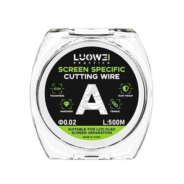 LUOWEI 500M Steel Wire Cell Phone Screen Separation Wire Cutting Wire, A 0.02mm, B 0.028mm, C 0.03mm, D 0.035mm - ORIWHIZ