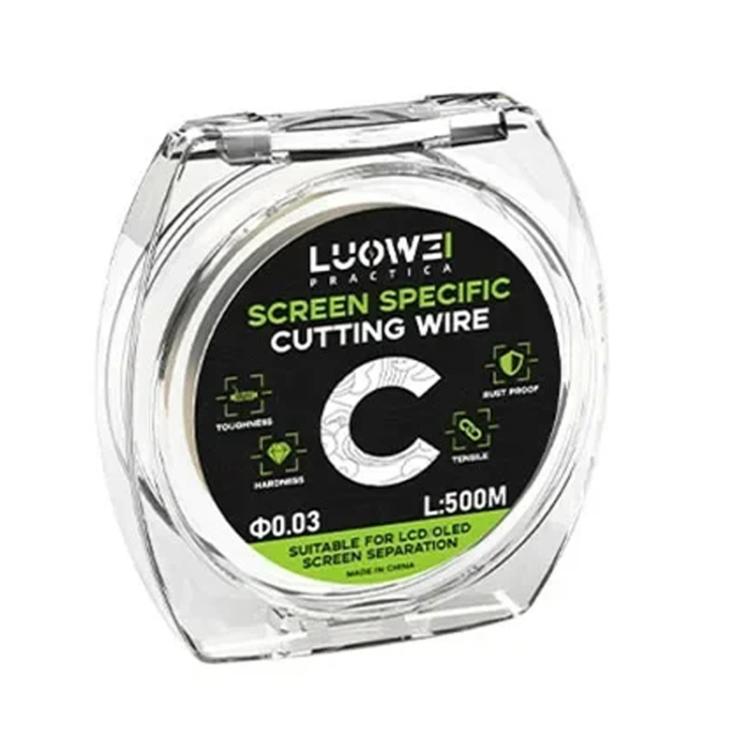 LUOWEI 500M Steel Wire Cell Phone Screen Separation Wire Cutting Wire, A 0.02mm, B 0.028mm, C 0.03mm, D 0.035mm - ORIWHIZ