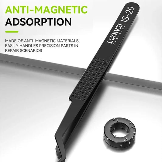 Luowei IS - 20 High Precision Flying Line Tin Planting Tweezers, IS - 20 - ORIWHIZ