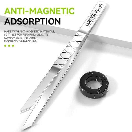 Luowei IS - 30 Anti - slip Motherboard Layered Tweezers, IS - 30 - ORIWHIZ