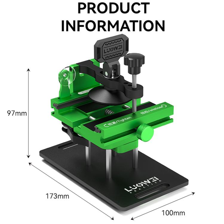 LUOWEI LW - 022Pro 2 in 1 Universal 360 Rotating Phone Back Cover Separation Fixture - ORIWHIZ