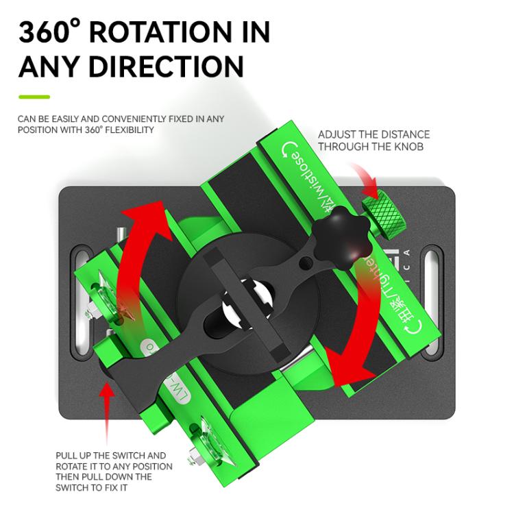 LUOWEI LW - 022Pro 2 in 1 Universal 360 Rotating Phone Back Cover Separation Fixture - ORIWHIZ