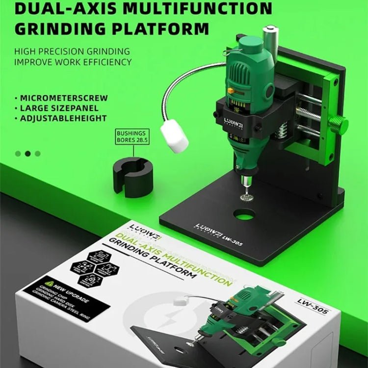 Luowei LW - 305 Dual Axis Multifunctional Screen IC and Camera Outer Iron Ring Grinding Platform, LW - 305 - ORIWHIZ