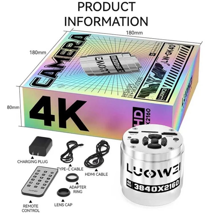 Luowei LW - GK40 UHD 4K Microscope Camera with 5X Digital Zoom / Custom Storage, LW - GK40 - ORIWHIZ