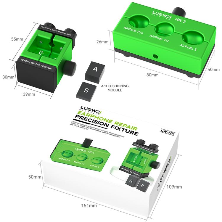 LUOWEI LW - HR Earphone Repair Precision Fixture Set - ORIWHIZ