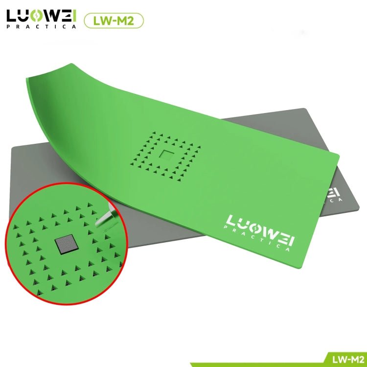 Luowei LW - M2 Multi - function Microscope Repair Silicone Pad Tin Planting Platform, LW - M2 (Green), LW - M2 (Grey) - ORIWHIZ
