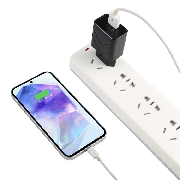 LZ - 715 18W QC3.0 USB Single Port Fast Travel Charger, EU Plug, EU Plug - ORIWHIZ