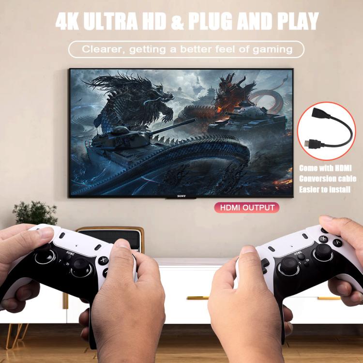 M10 Pro 4K TV Game Player 3D HD Retro Video Game Console, 64G With Wired Controller, 128G With Wired Controller, 256G With Wired Controller, 64G With Charged Controller, 128G With Charged Controller, 256G With Charged Controller - ORIWHIZPocket ConsolePocket Console & AccessoriesToys & Hobbies