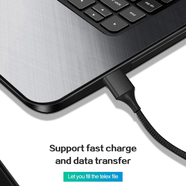 M11 3A USB to Micro USB Nylon Braided Magnetic Data Cable, Cable Length: 1m, Micro USB - ORIWHIZ