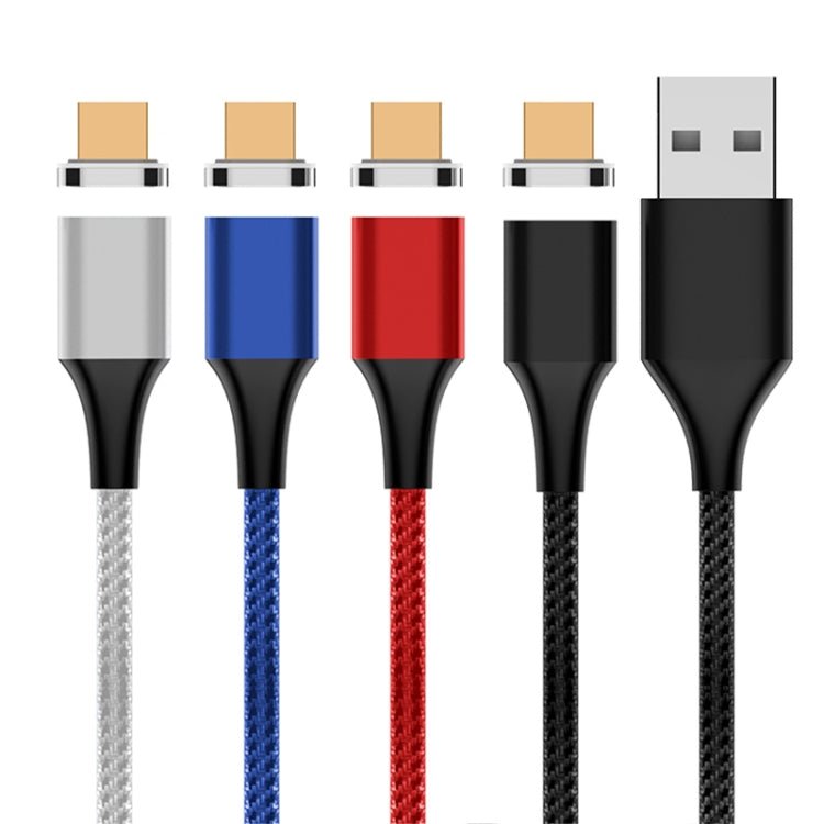 M11 3A USB to Micro USB Nylon Braided Magnetic Data Cable, Cable Length: 1m, Micro USB - ORIWHIZ