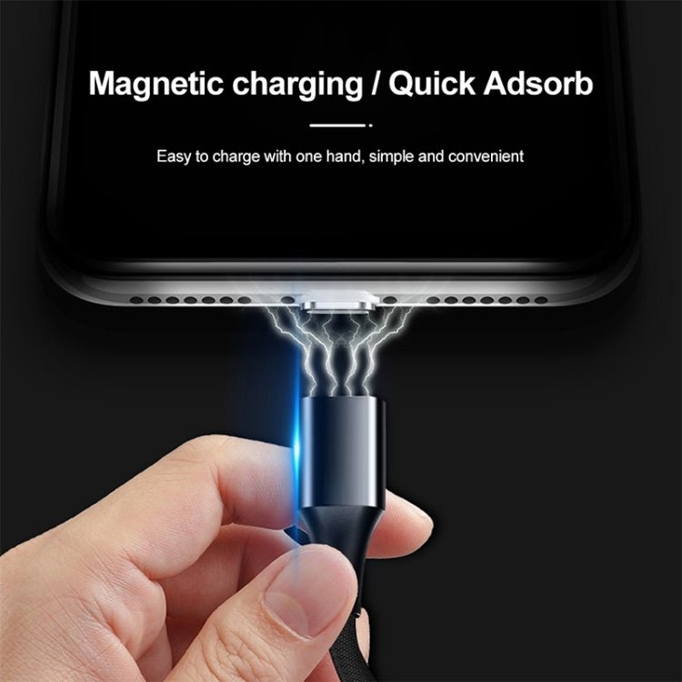 M11 3A USB to Micro USB Nylon Braided Magnetic Data Cable, Cable Length: 1m, Micro USB - ORIWHIZ