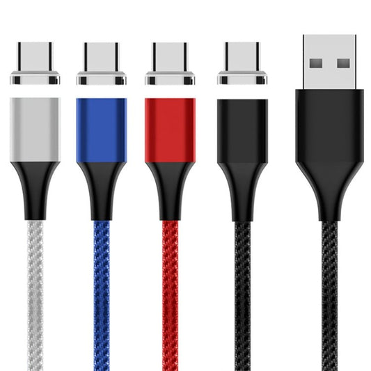 M11 5A USB to USB - C / Type - C Nylon Braided Magnetic Data Cable, Cable Length: 2m, USB - C / Type - C - ORIWHIZ