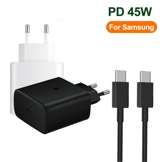 M135 45W USB - C / Type - C Port Fast Charger with 5A Type - C to Type - C Cable, EU Plug, EU Plug + Type - C Cable - ORIWHIZ