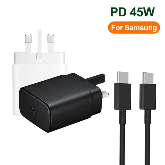 M135 45W USB - C / Type - C Port Fast Charger with 5A Type - C to Type - C Cable, UK Plug, UK Plug + Type - C Cable - ORIWHIZ