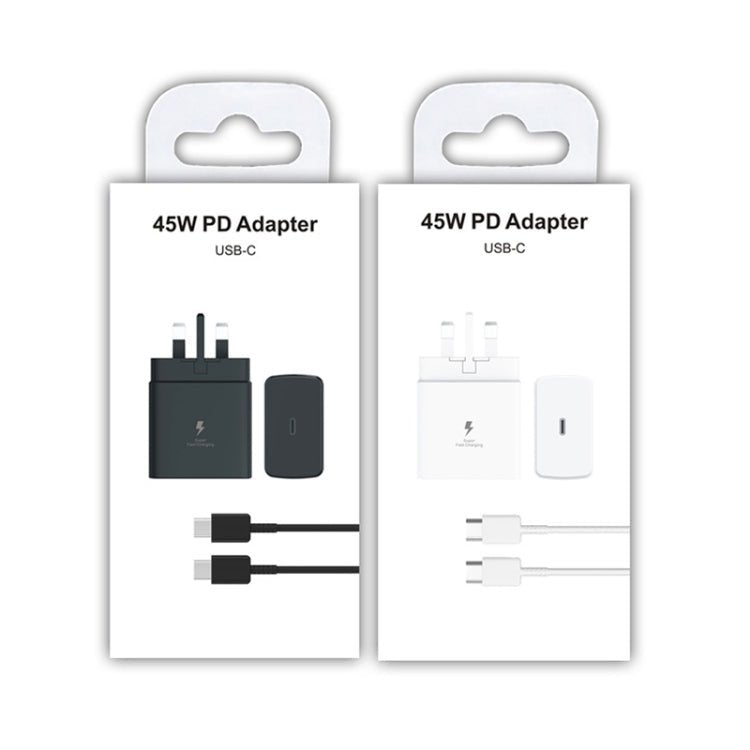 M135 45W USB - C / Type - C Port Fast Charger with 5A Type - C to Type - C Cable, UK Plug, UK Plug + Type - C Cable - ORIWHIZ