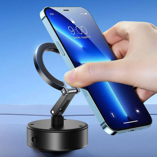 M17 Electrical Suction Cup Mobile Phone Car Holder Folding Rotating Magnetic Suction Navigation Stand - ORIWHIZ