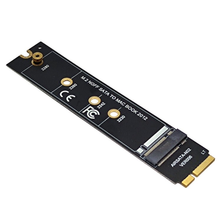 M.2 NGFF SATA To MAC SSD Adapter Riser Card For MacBook Air 2012 A1465 A1466, Long Type, With Screwdriver - ORIWHIZ