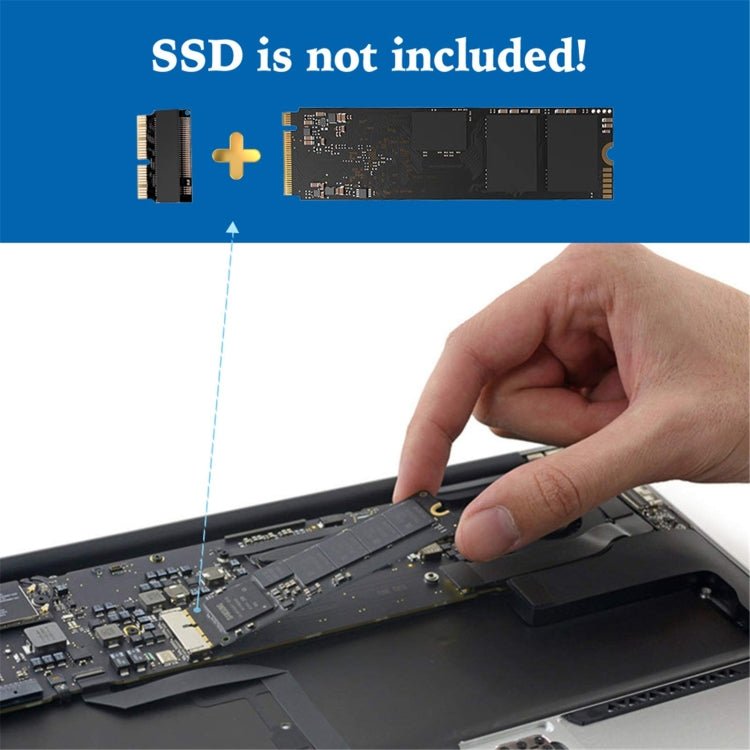 M.2 PCIE NVME SSD Adapter For MacBook Air Pro Retina Mid 2013 - 2017, M.2 PCIE NVME SSD Green, M.2 PCIE NVME SSD Black - ORIWHIZ