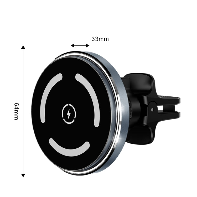 M68 15W Magnetic QI Standard Wireless Charging Car Holder, M68 QI Standard - ORIWHIZ