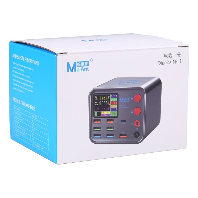 MaAnt Dianba NO.1 Multi - port Wireless USB PD Charger, US Plug, Dianba NO.1, US Plug, Dianba NO.1, EU Plug - ORIWHIZ